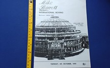 1970 BOXING PROGRAMME JOE BUGNER v EDUARDO CORLETTI, ROYAL ALBERT HALL LONDON