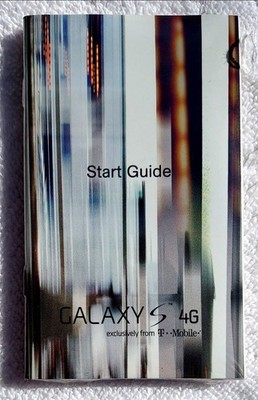 NEW/SEALED! SAMSUNG GALAXY S 4G Start Guide, Health, Safety - T-Mobile SGH-T959V