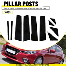 Black Molding Pillar Posts For Mazda 3 Axela 2014-2018 Window Door Trim Cover Black Molding Pillar Posts For Mazda 3 Axela 2014-2018 Window Door Trim Cover