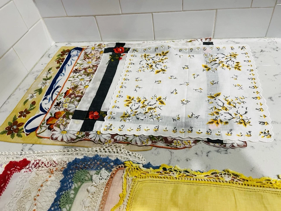Pañuelos vintage - algodón y lino Foto 3 de 4