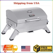 Royal Gourmet GT1001 Stainless Steel Portable Grill, 10000 BTU BBQ Tabletop Gas
