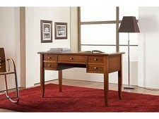 SCRIVANIA IN LEGNO, COLORE NOCE DA 130 CM 