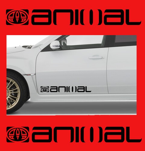 2 x Animal Logo Car Graphic Sticker Decals Vinyl Camper Van Surf Adhesive - 第 4/6 張圖片