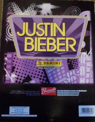 EMPTY STICKER ALBUM: 2011 JUSTIN BIEBER PANINI ROOKIE DRAKE RC