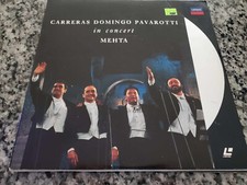 LASERDISC box5 33 CARRERAS DOMINGO PAVAROTTI IN CONCERT  MEHTA