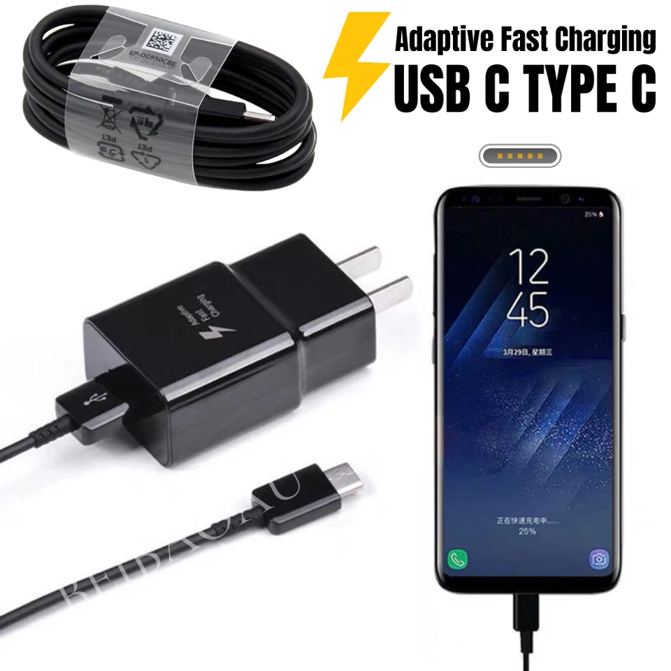 For Samsung Galaxy S24 S23 S22 S21 S20 S10 S9 Plus Fast Charger 4FT Type-C Cable - Image 2 of 4