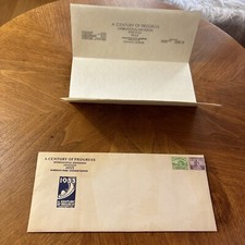 A century of Progress Chicago World Fair 1933 Employee Letterhead Envelope Rare