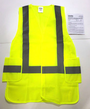 2-PACK NY-ORTHO High Vis Yellow Safety Vest M/L, CHEST 32"--44" Model SF-V2000