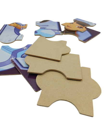 Dora The Explorer Princess 9 Piece Wood Puzzle Playskool Hasbro 2008 Snowflakes - Picture 7 of 7