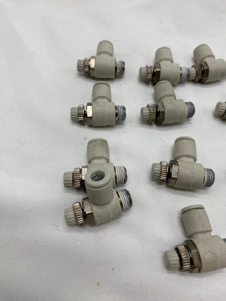 Bulk qty 12 piece lot, SMC push lock, pneumatic flow control AS2201F-N01-06 - Image 2 of 4