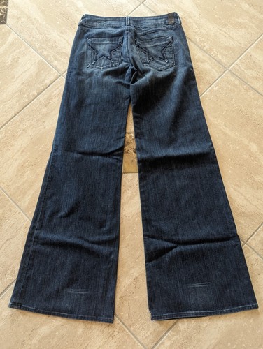 NEW People's Liberation Sienna 26 x 34 Wide Leg Trouser Star Pockets Tall Jeans - Picture 2 of 18