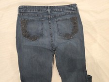 NYDJ Not Your Daughter's jeans: Barbara Bootcut, embellished pockets Womens 14