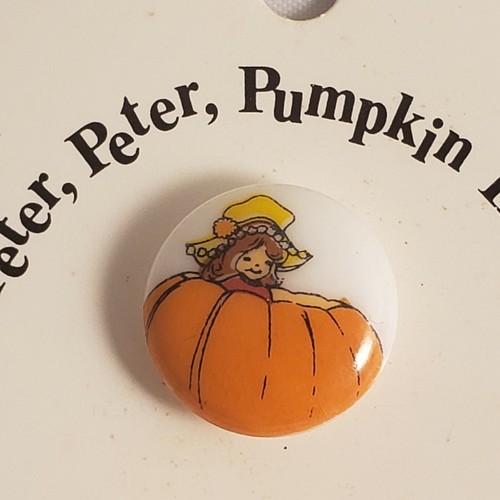 Vintage JHB Imports Peter Peter Pumpkin Eater Carded Buttons 5/8" Pack Of (3) - Picture 3 of 6