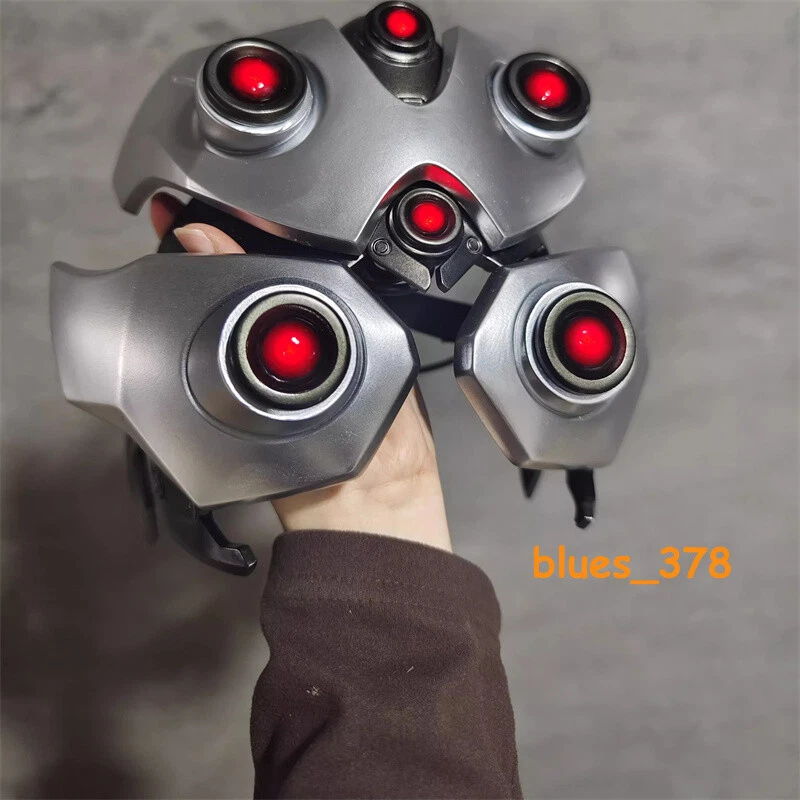 Nuevo Overwatch Juego Viuda Cosplay Casco Máscara Luz LED PVC Accesorios Comic-Con Foto 3 de 4