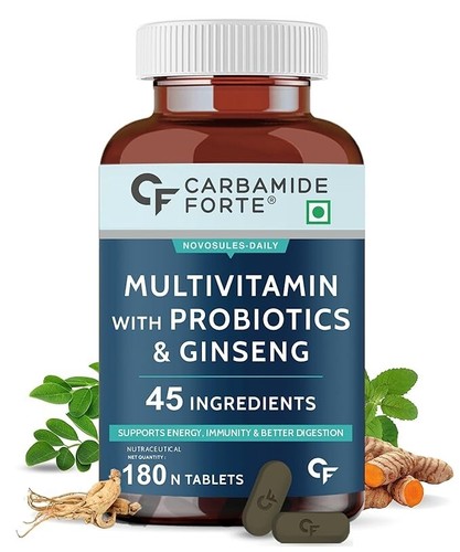 Carbamide Forte Multivitamin for Men with 45 Ingredients | Multivitamin Tablet w