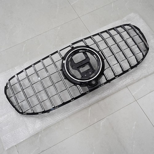 Black+Chrome Front Grille Replace For Mercedes Benz X167 GLS450 GLS580 2020-2022 - Picture 4 of 16