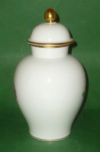 Alte Fürstenberg Vase Porzellanvase Vasen Pokalvase Pokal Deckelvase Deckelpokal - Bild 4 von 12