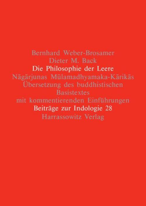 Die Philosophie Der Leere Bernhard Weber-brosamer