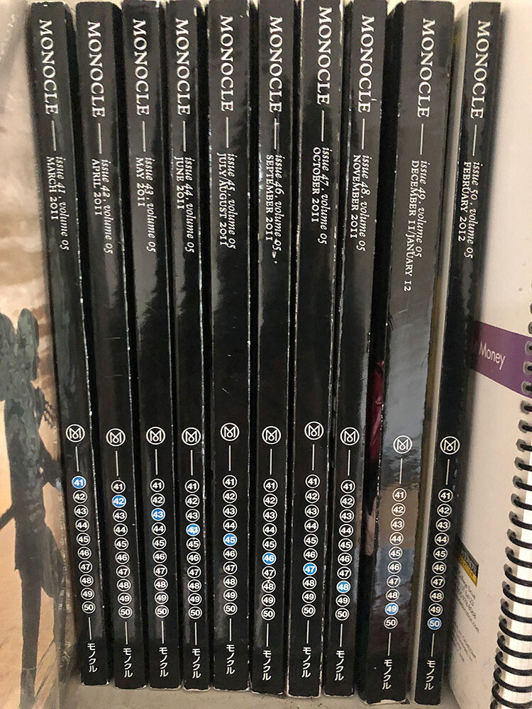 24 MONOCLE MAGAZINE issue 31 – 55 lot 2010 – 2012 + Guides