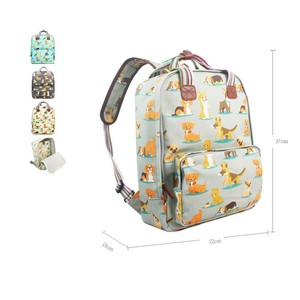 backpack with dog print