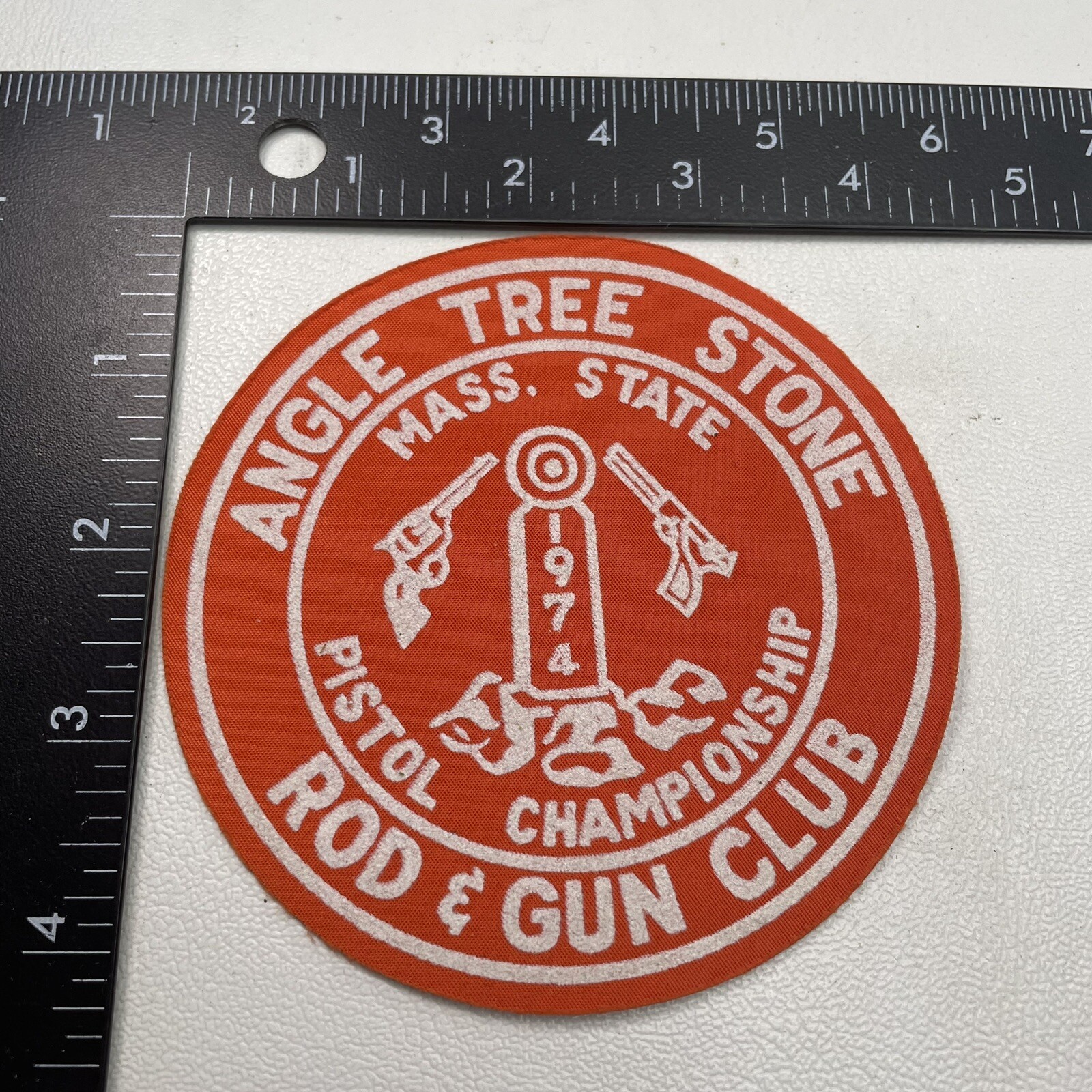 Vtg ANGLE TREE STONE ROD & GUN CLUB MASS. STATE PISTOL CHAMPION Gun ...