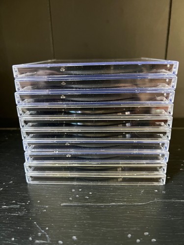 10 Standard 10.4 mm Jewel Case Single CD DVD Disc Storage Assembled Black Tray - Picture 12 of 13