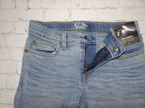 Boys Super Stretch Super Skinny Fit Jeans, Size 10 - Art Class, Adjustable Waist - Picture 5 of 6