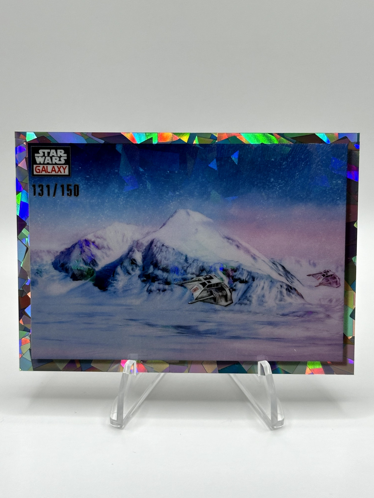 2023 Topps Chrome Star Wars Galaxy #90 Daybreak On Hoth Atomic Refractor  /150