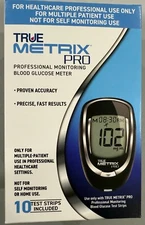 True Metrix PRO Blood Glucose Monitoring  Meter 10 Test Strips
