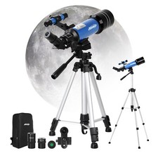 40070 Telescope Focal 70mm Lens with High Tripod Backpack  for Moon Watching
