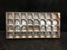 Vintage Metal Frankfort Germany  Chocolate Bar Candy Mold 17IN X 7IN X1IN