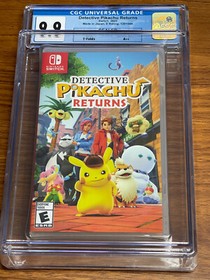 2023 SWITCH Pokemon DETECTIVE PIKACHU RETURNS 1st PRINT CGC Graded 9.9 YFold A++