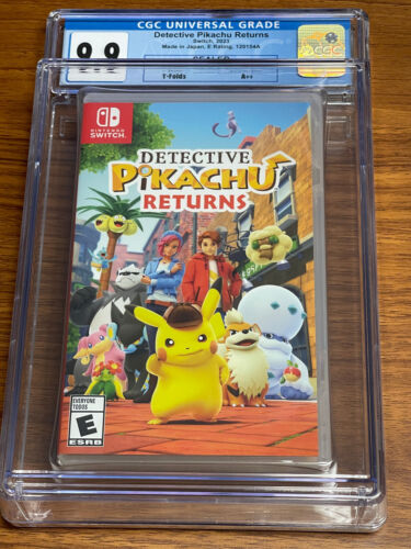 2023 SWITCH Pokemon DETECTIVE PIKACHU RETURNS 1st PRINT CGC Graded 9.9 YFold A++ - Bild 2 von 6