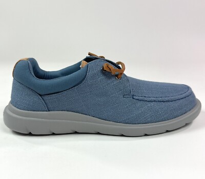 Sperry Top-Sider Captains Moc Hemp Mens 10.5 Medium Blue Slip On Shoes Sneakers