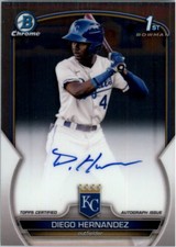 2023 Bowman Chrome Prospect Autographs #CPADH Diego Hernandez Auto - NM-MT