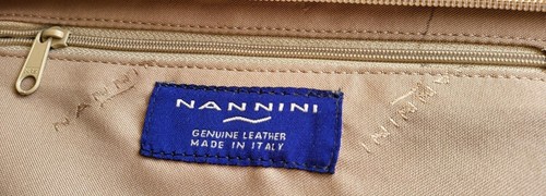 Nannini Women's Brown/Tan Leather Designer Shoulder Bag Purse Made in Italy - Picture 12 of 12