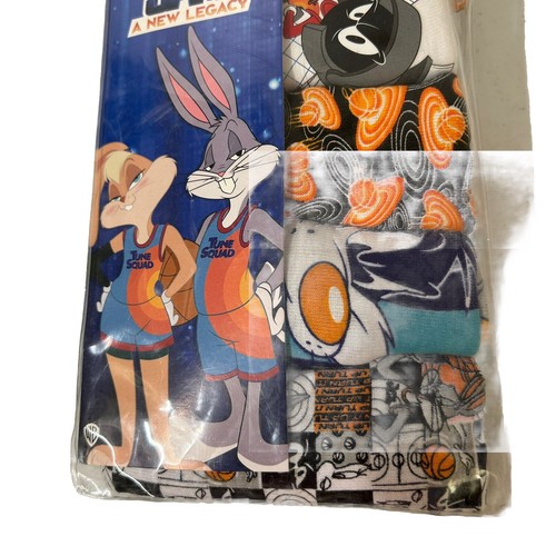 Space Jam Cartoon Boys Underwear Briefs 100% Cotton 5 Pack Size 4 - Picture 4 of 6