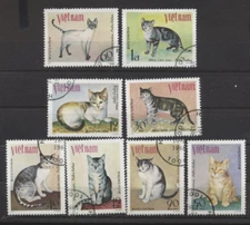 CATS Vietnam 1979 Complete Set of 8 Scott #1025 - 1032 CTO Cancelled
