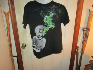 albert einstein smoking shirt