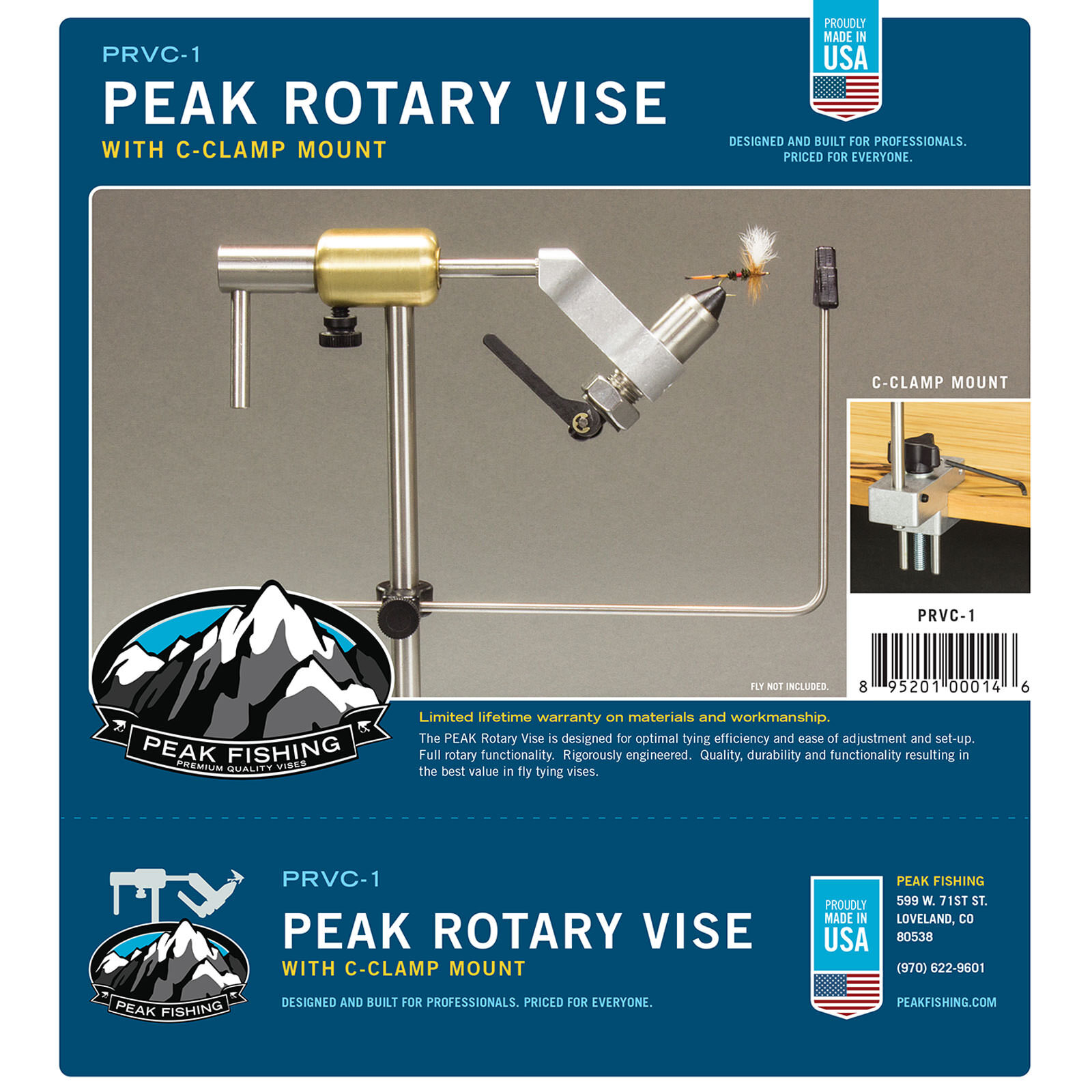 PEAK Rotary Vise C-Clamp