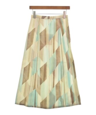JIL SANDER Long/Maxi Length Skirts BeigexBlue(Patterned ) 2200526085156