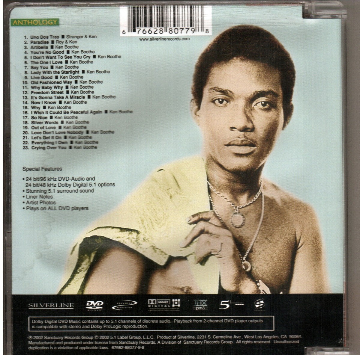 Ken Boothe Crying Over You 23 Track Anthology Dolby Digital 5.1THX