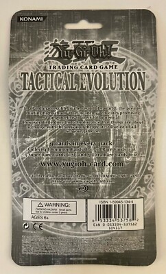 Yu-gi-oh Tactical Evolution 1st Edition BLISTER Pack for