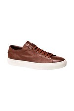 Good Man Brand Edge Lo Top Sneaker Medium Brown Leather Italy Men's Size 9