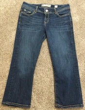 BKE Payton Jeans Women's Size 30 Ankle Crop Stretchy Blue Denim