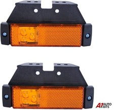 2x Orange Bernstein Marker Seite LED Lichter Anhänger Lkw Erholung 12/24v