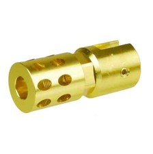 Gold Ruger 1022 10/22 Muzzle Brake Compensator With 1/2x28 Thread Ruger Adapter