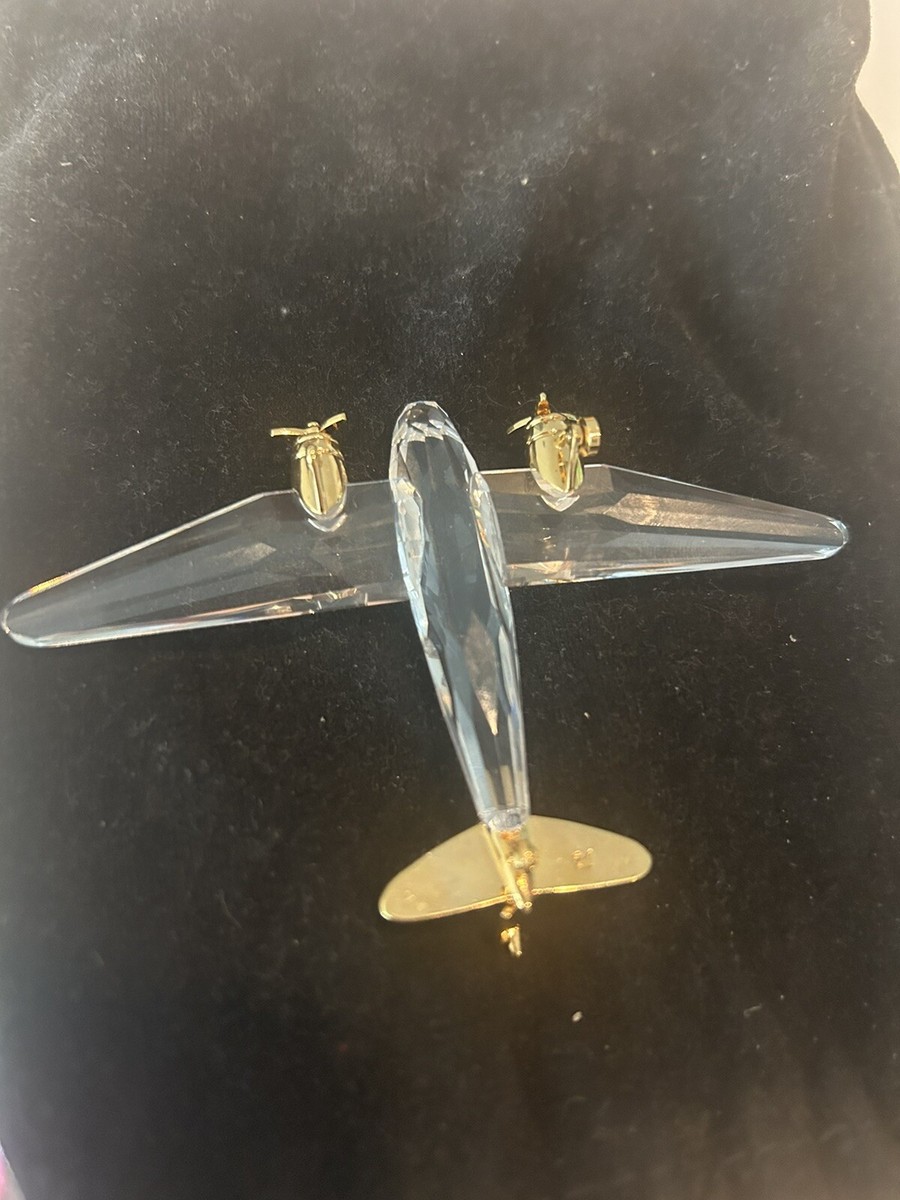 ✈️ SWAROVSKI Crystal Memories Airplane •18K Gold #220506