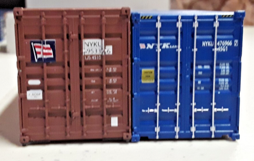 HO 1 WALTHERS & 1 UNKNOWEN 40' CARGO CONTAINER NYK SET OF 2 (HO-140 - Picture 4 of 6
