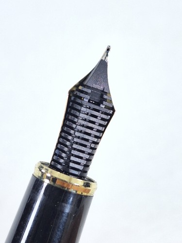 Rare Sailor Founded Japan 1911 Fountain Pen 14k Jabara Black Nagahara H-MF - Picture 10 of 16